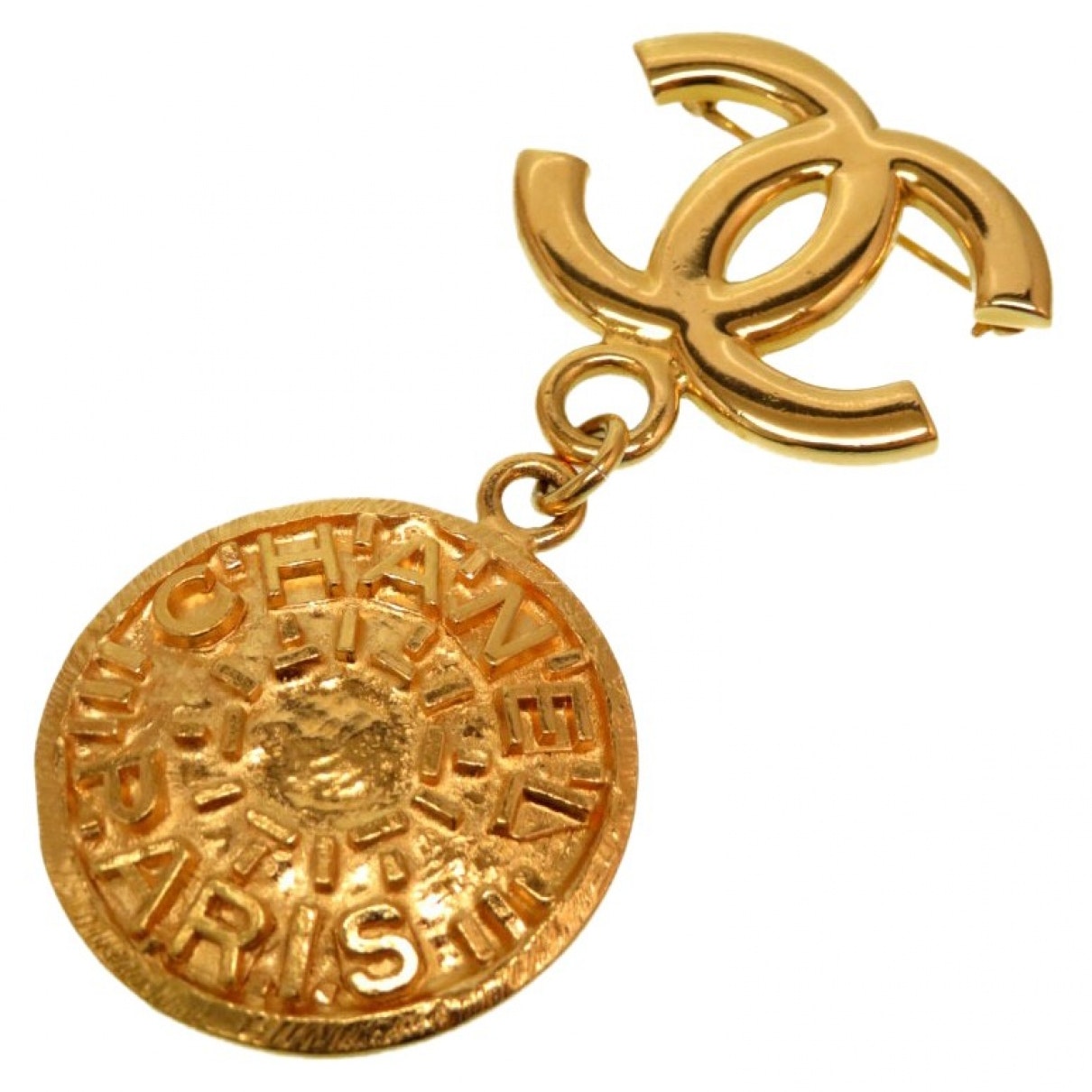 cc gold metal pins & brooches Jewelry Signature