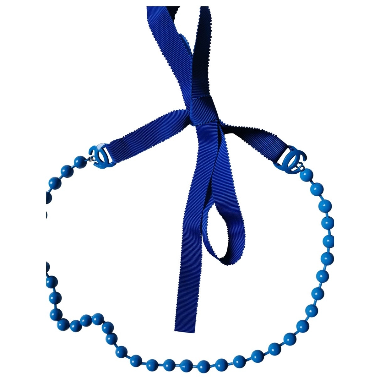 Chanel cc blue long necklaces Jewelry