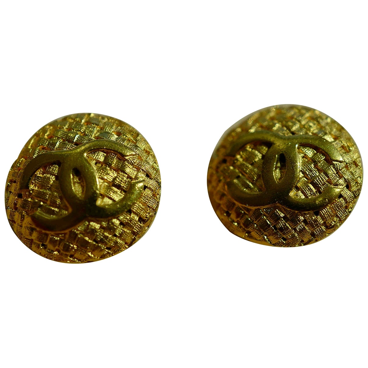 cc gold metal earrings Jewelry Classic