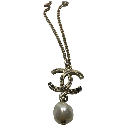 cc gold metal necklaces Jewelry Polished