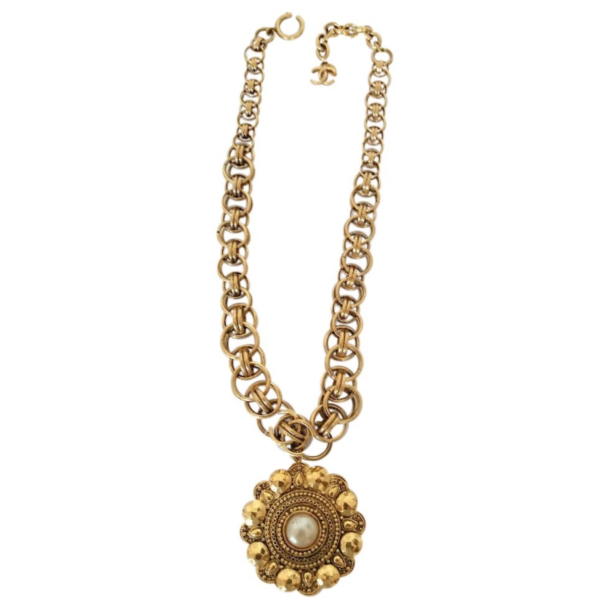 Chanel yellow yellow gold necklaces Jewelry