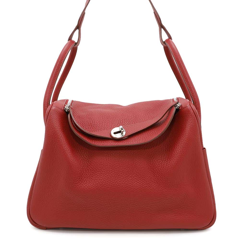 Lindy Rouge Casaque Taurillon Clemence Size Handbag Travel Bag