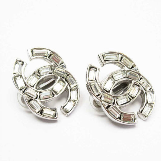 Chanel cc silver earrings Jewelry