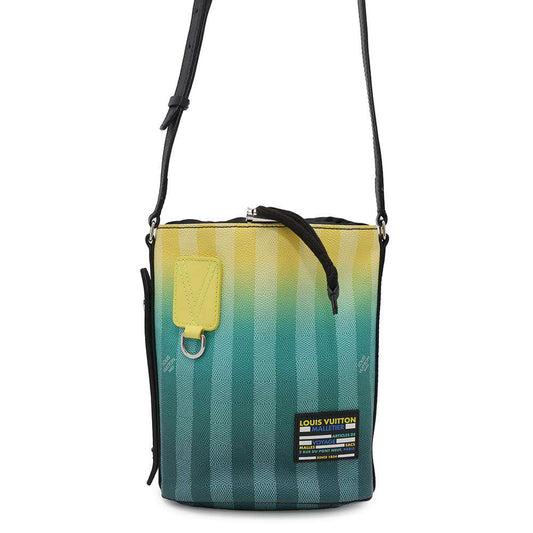 Louis Vuitton Sac Malang Yellow GreenM59920 stripe Damier Handbag