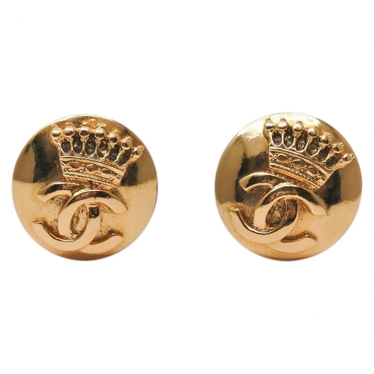 cc gold metal earrings Jewelry Refined
