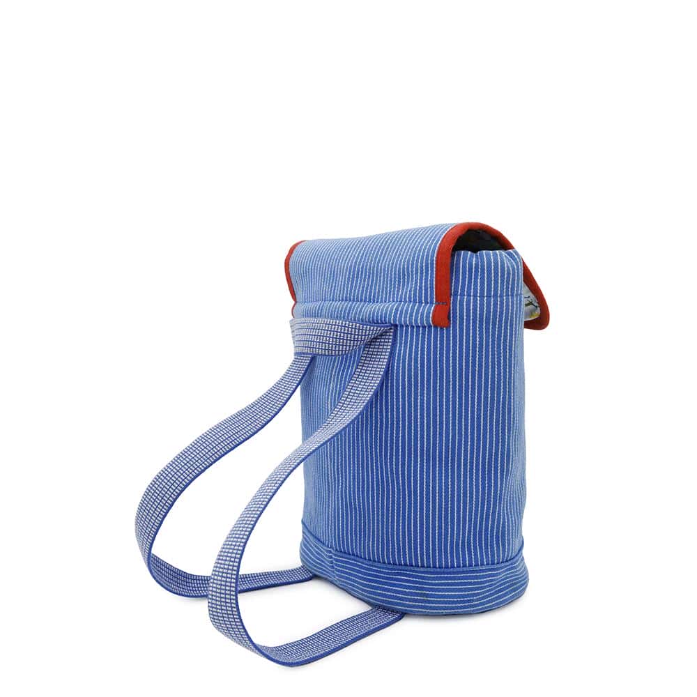 Horse Backpack Handbag Canvas Blue