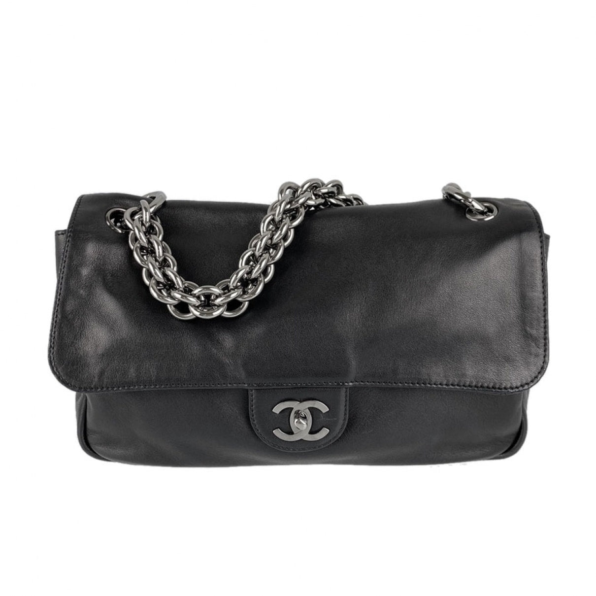 timeless/classique black leather handbag Heritage