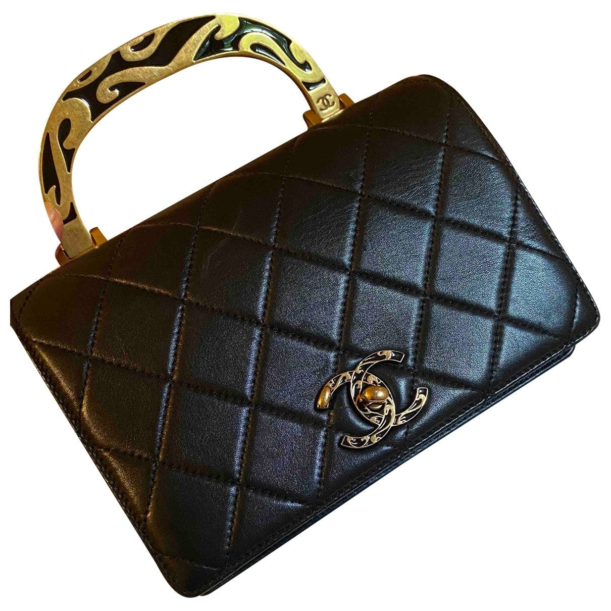 black leather handbag Boutique