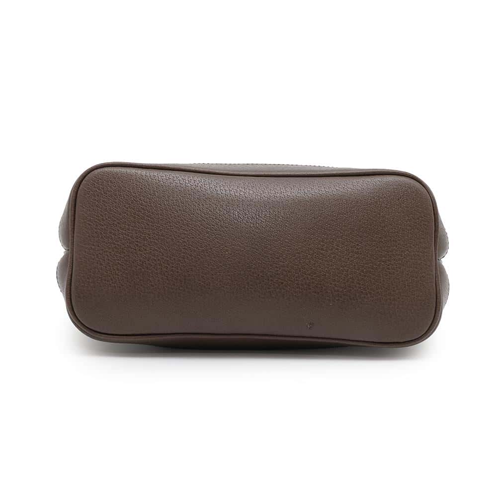 Gucci Ophidia Brown726762 GG SupremeCanvas Size Leather Beige Small Tote Bag