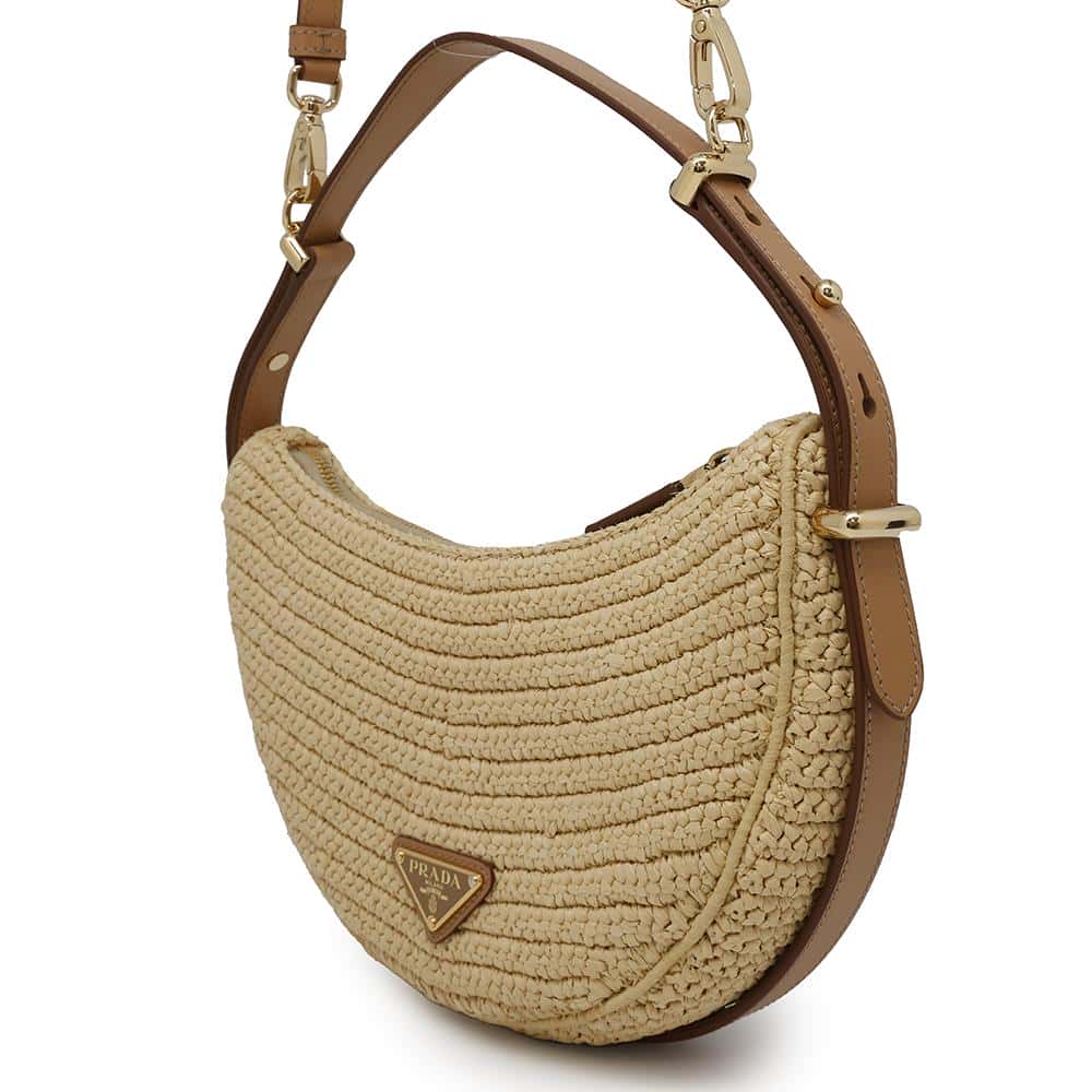 Arke Crochet Shoulder Natural Bc Viscose Handbag Leather Brown Shoulder Bag