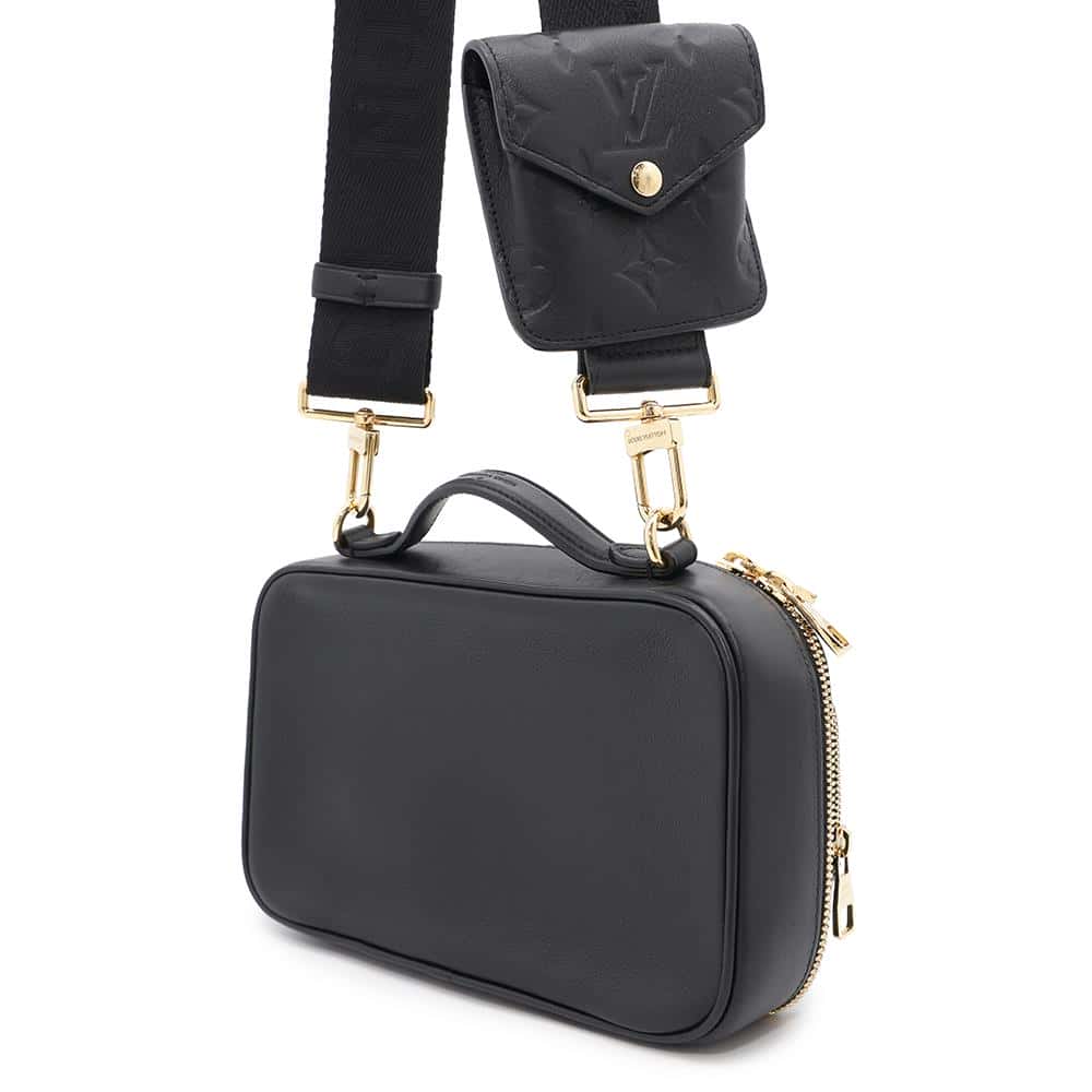 Louis Vuitton Utility NoirM80450 Calf Leather Crossbody Bag