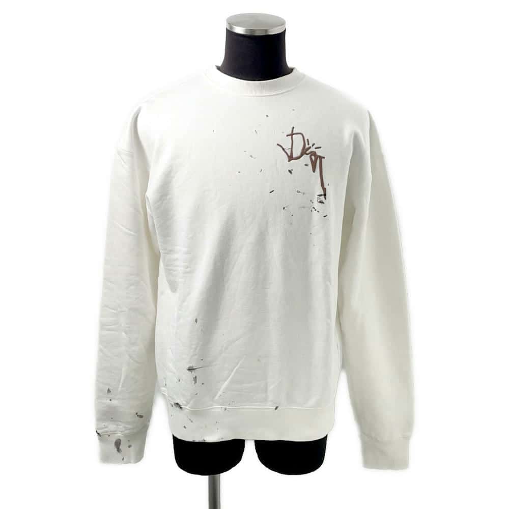 Dior Travis Scott Oversized Cactus Jack Knitted Fabric White Travel Bag