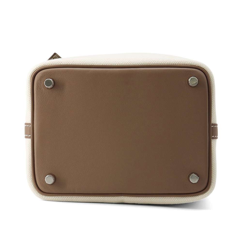 Picotin Lock Cargo Ecru Etoupe Towar Goeran Leather Travel Bag