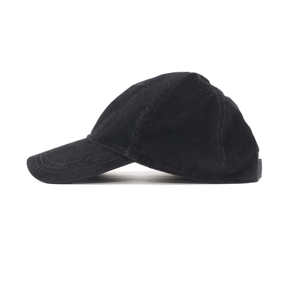 Corduroy Cap Size M Hc Cotton % Black Travel Bag