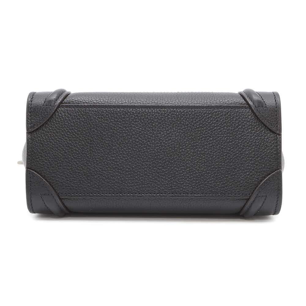 Luggage Shopper Dru. No Drummed Calf Size Leather Black Travel Bag