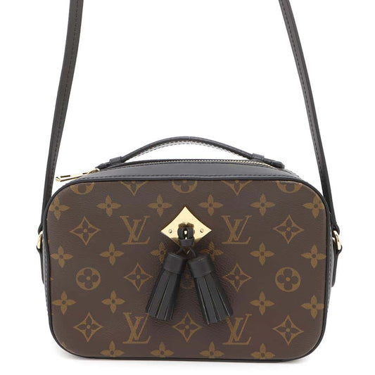 Louis Vuitton Saintonge NoirM43555 Calf Monogram Leather Handbag