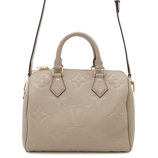 Louis Vuitton Speedy Bandouliere TourterelleM59273 Monogram Leather Empreinte Handbag