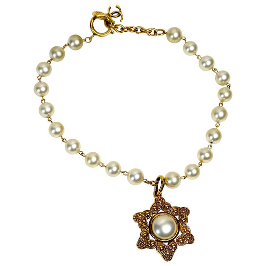 Chanel gold pearls necklaces Jewelry