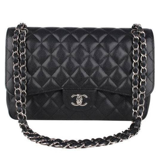timeless/classique black leather handbag Compact