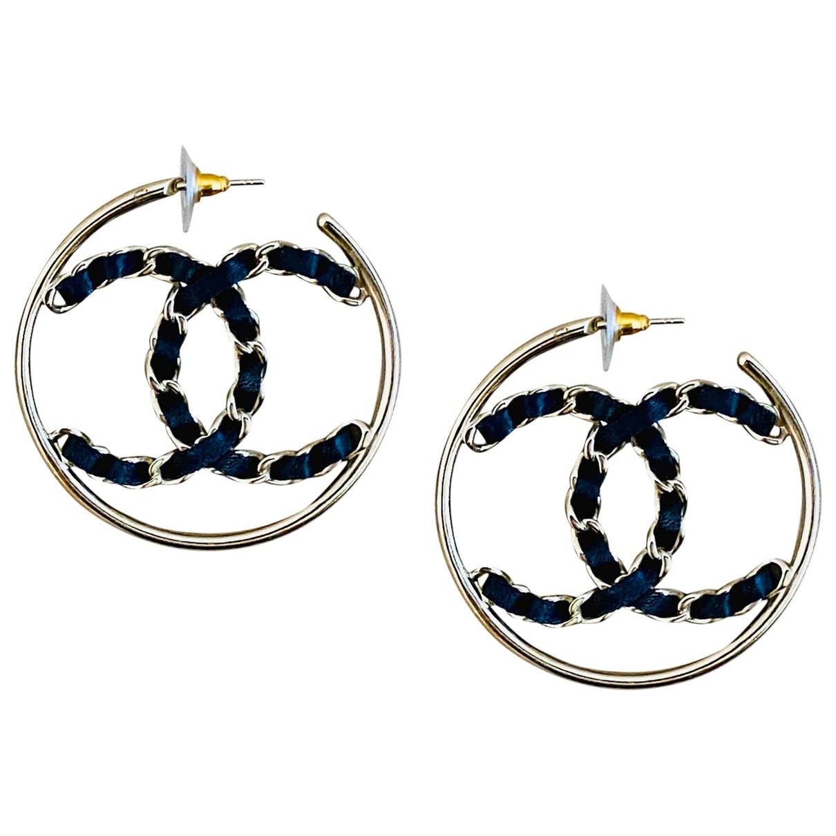 Chanel multicolour metal earrings Jewelry