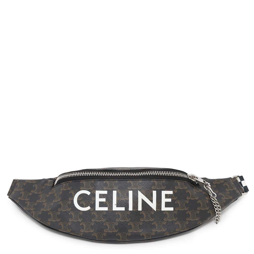 Triomphe Crossbody Bag Pvc Leather Brown