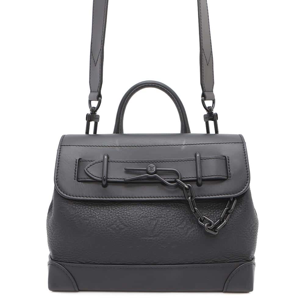 Louis Vuitton Steamer NoirM24436 ・Taurillon Monogram PM Handbag