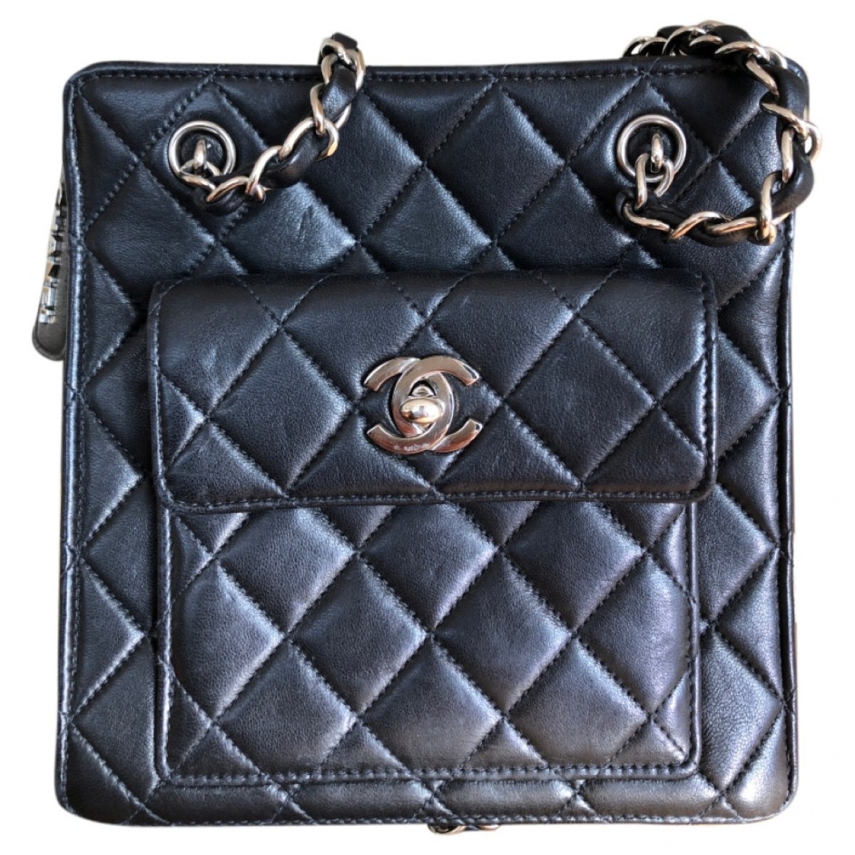 black leather handbag Soft