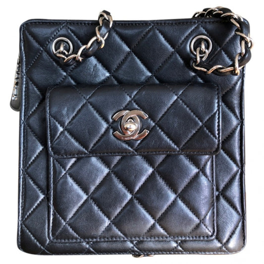 black leather handbag Soft