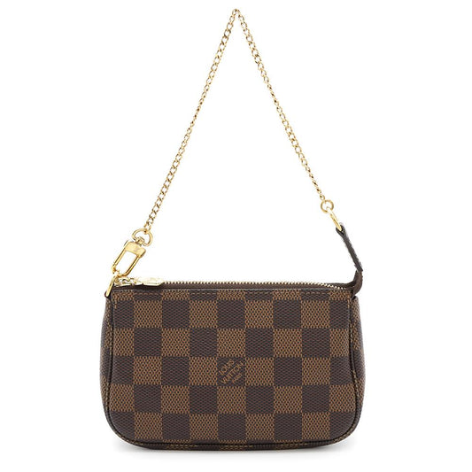 Louis Vuitton Pochette Accessoires RedN58009 Ebene Damier Canvas Clutch Bag