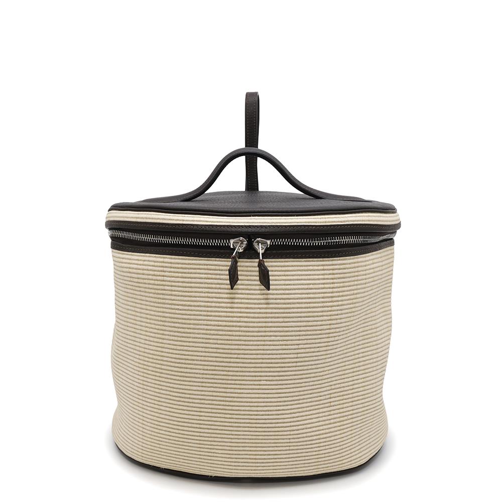 Inter City Crinolin Taurillon Handbag Beige Travel Bag