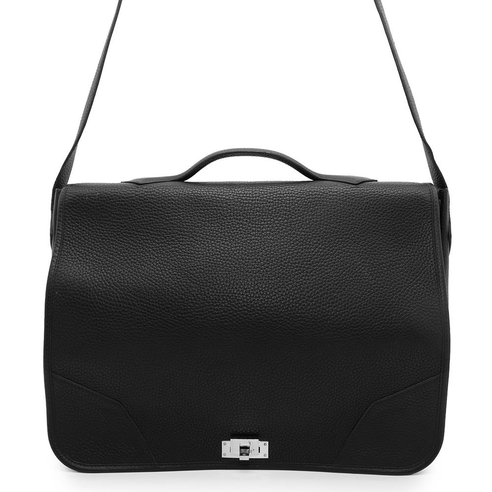 Victoria Messenger Bag Taurillon Clemence Black Travel Bag