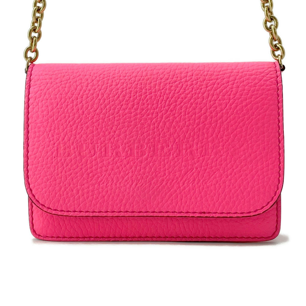 Burberry Chainshoulder Bag Leather Pink