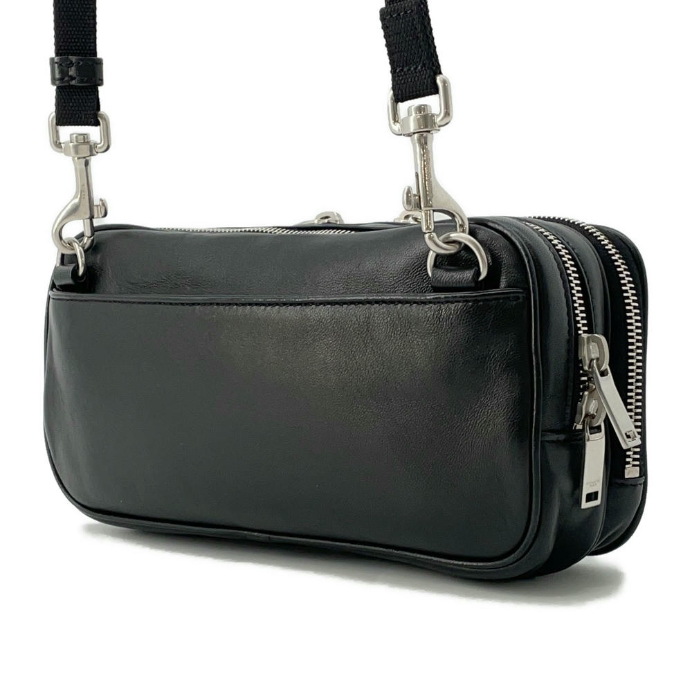 Saint Paris Shoulder Bag Black712569 Embossed Leather
