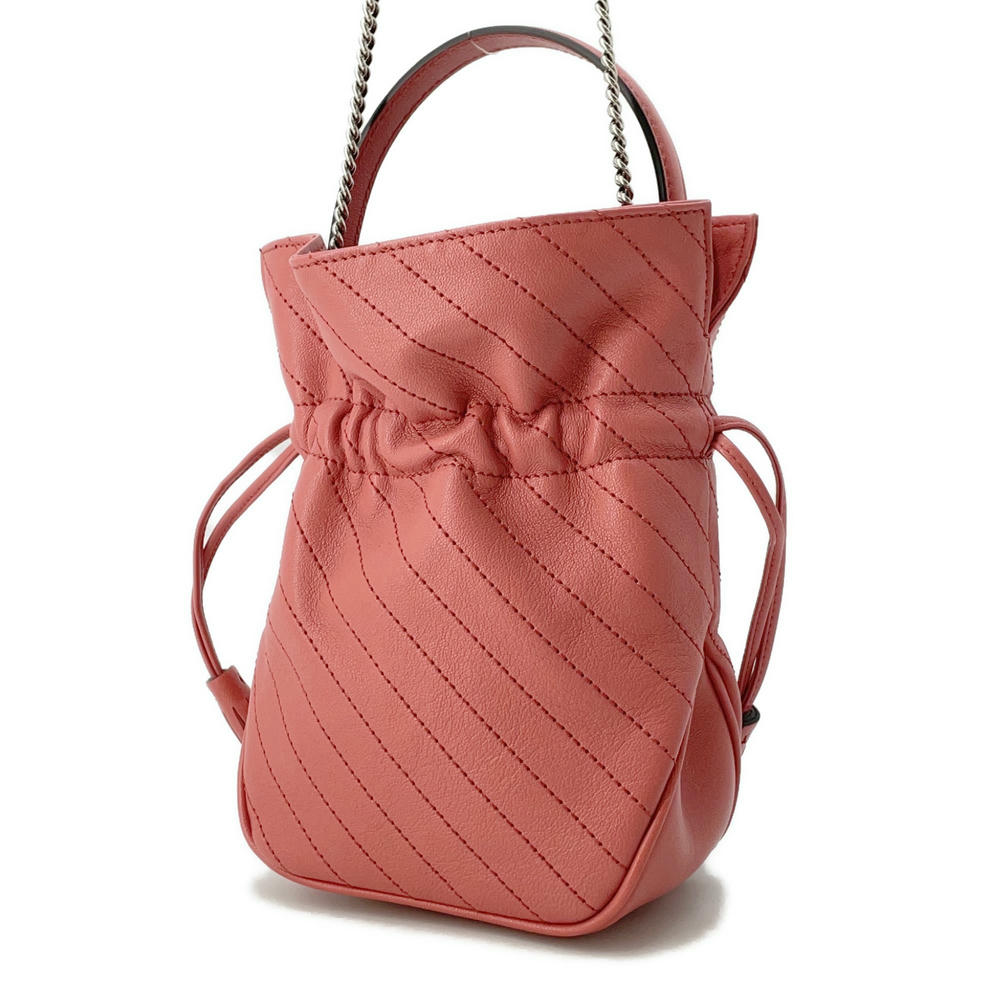 Gucci Blondie Pink760313 Leather Mini Bucket Bag