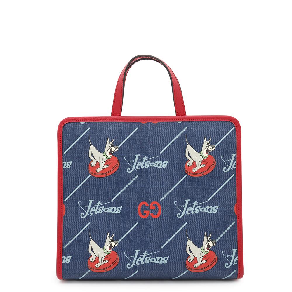 Gucci Jetson Children's Red605614 PVC Coated Leather Canvas Navy Apparel