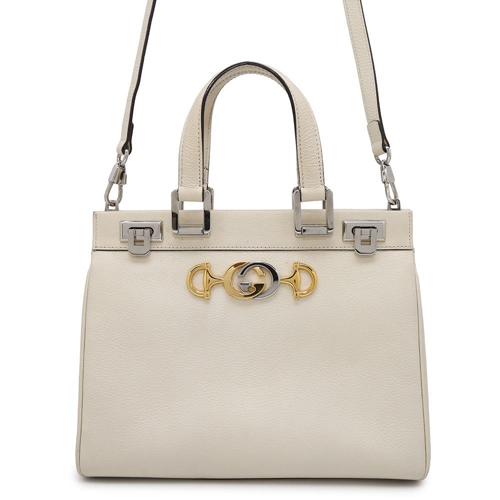 Gucci Zumi 2wayHandbag Ivory569712 Leather Travel Bag