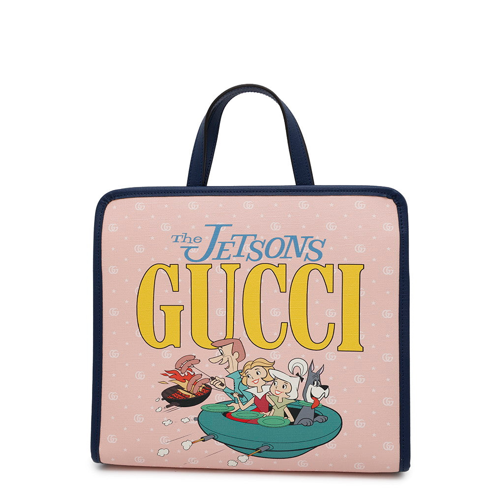 Gucci Jetson Children's PVC Leather Pink Tote Bag