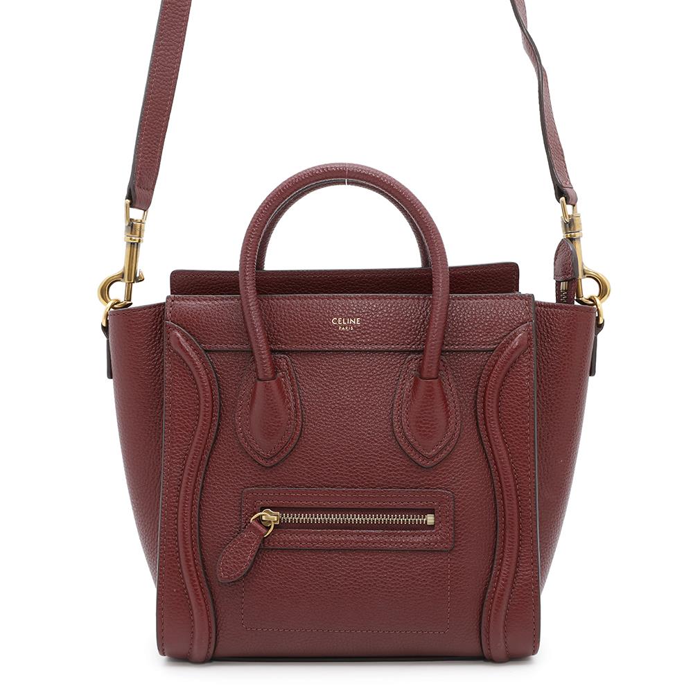 Luggage Shopper Bordeaux Size Nano Handbag Leather Travel Bag
