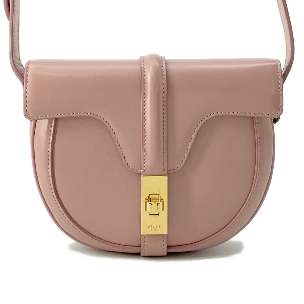 Busas Shoulder Bag Size Leather Pink