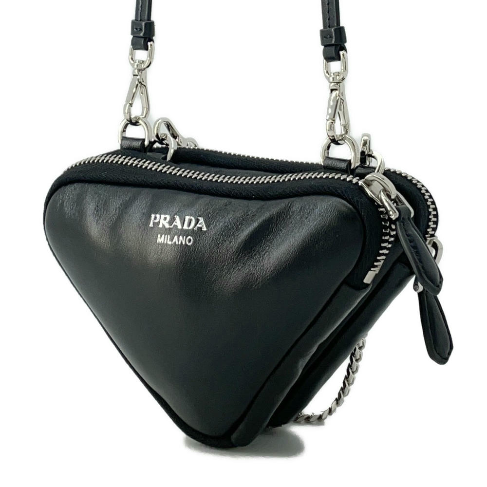 Triangle Pouch Wayshoulder Nr Handbag Leather Black Shoulder Bag