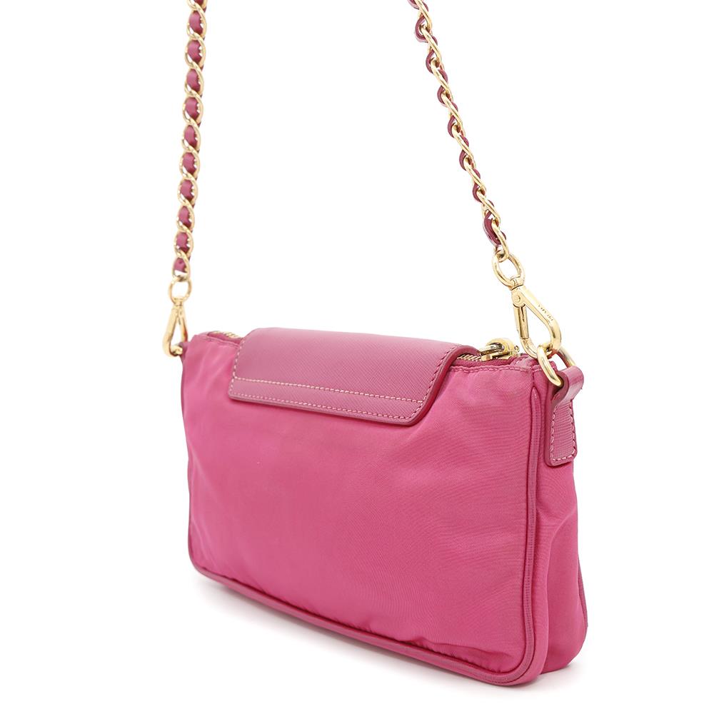 Shoulder Bag Saffiano Leatherleather Nylon