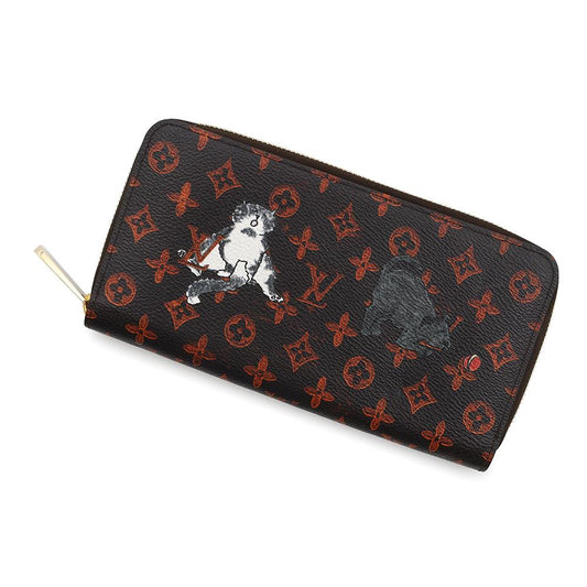 Louis Vuitton Zippy OrangeM63875 Transformed Catogram Monogram Wallet Case