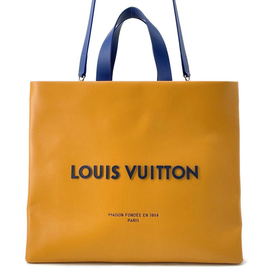 Louis Vuitton Shopper SaffronM24457 MM Leather Tote Bag