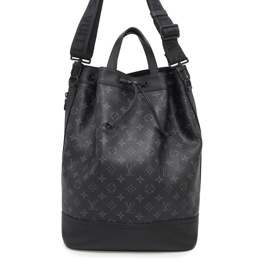 Louis Vuitton Maxi Noe Sling NoirM46693 Eclipse Monogram Crossbody Bag