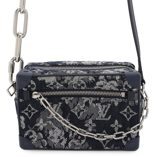 Louis Vuitton Soft Trunk NavyM80033 Tapestry Monogram Mini Bag