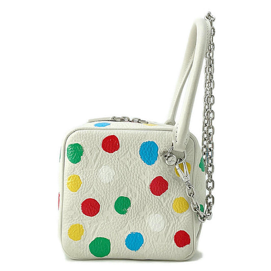 Louis Vuitton Square LVxYK Monogram Multicolor White Leather Empreinte Handbag