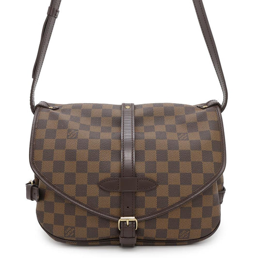Louis Vuitton Saumur SPO RedN48081 Ebene Canvas Damier Handbag