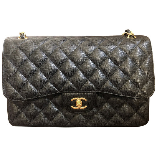 timeless/classique black leather handbag Iconic