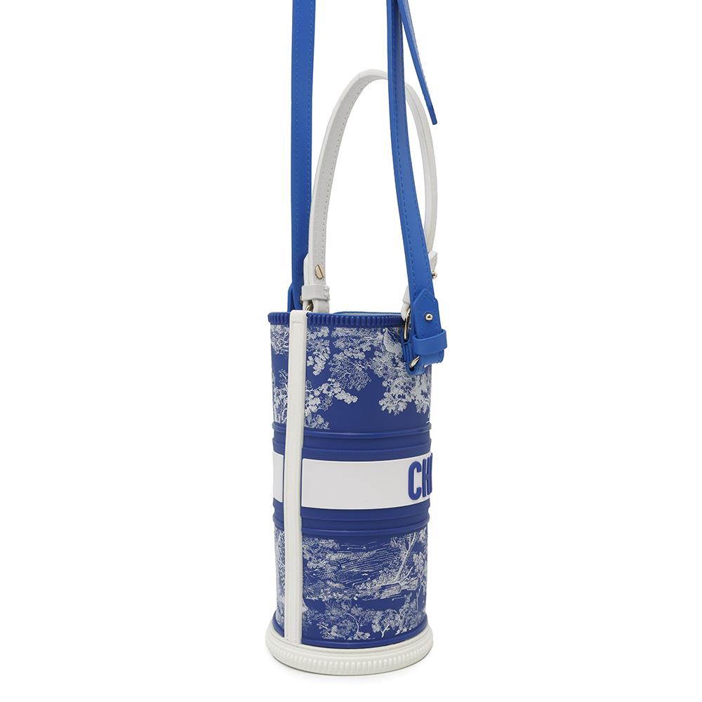 Dior Toile De Jouy Bottle Holder Blues Ogtj Leather Travel Bag