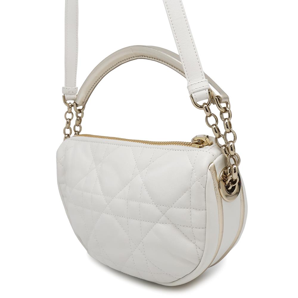Dior Vibe Hobo Waybag Whitem Onoa Size Leather Travel Bag